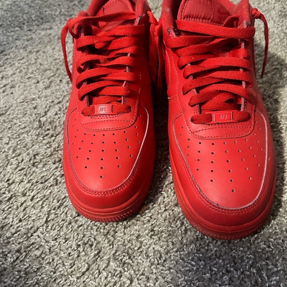 Nike Red Athletic Shoes Air Force 1